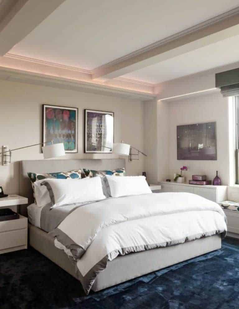 How to Decorate a Bedroom with a Blue Carpet - 10 Room Ideas - Bark and  Chase