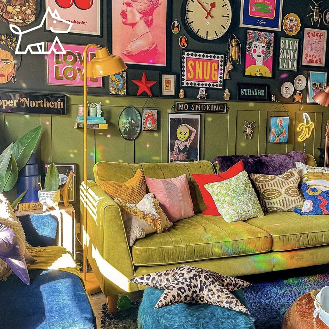 How To Design A Boho Maximalist Living Room - 11 Tips - Bark And Chase