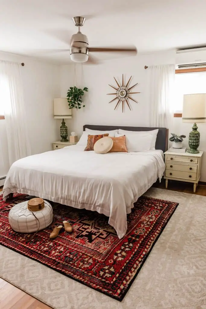 Transform Your Bedroom: How to Hide an Off-Center Window Behind Your Bed