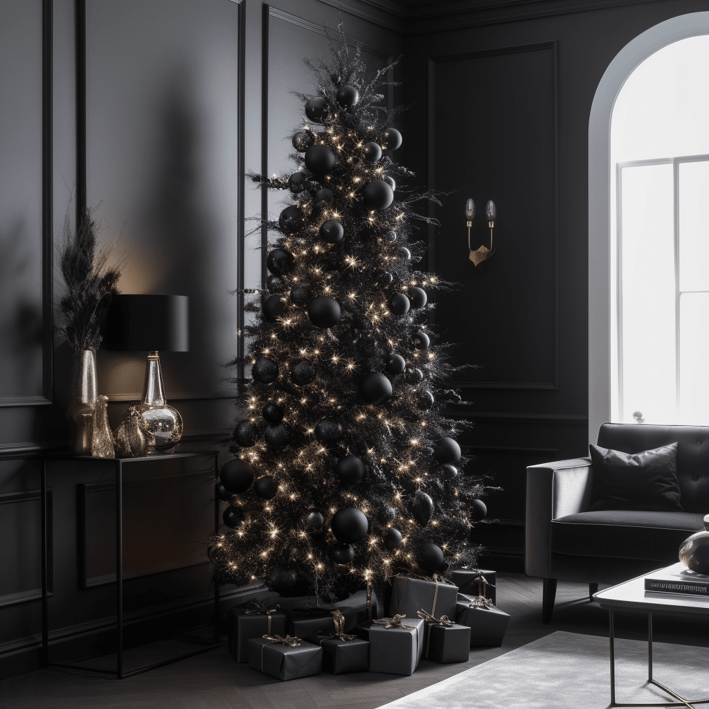Bold and Elegant: Black Christmas Tree Inspiration for a Modern Twist